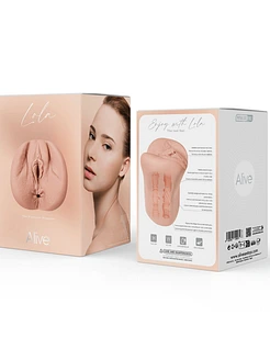 Мастурбатор-вагіна + попка Alive Lola Super Realistic Masturbator L Flesh, два канали, реалістик