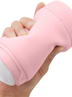 Мастурбатор TENGA PUFFY Strawberry Pink, ультрам’який матеріал, багаторазовий, наскрізний