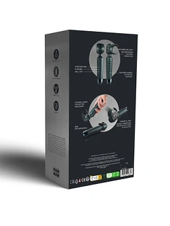 Мастурбатор-вібромасажер Manwan MAN.WAND EVO Pine Grey, чудово для пар, вібромінет