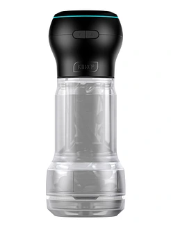 Мастурбатор Kiiroo Feel Pocket Crystal зі всмоктувальною інтерактивною насадкою PowerBlow Combo Set