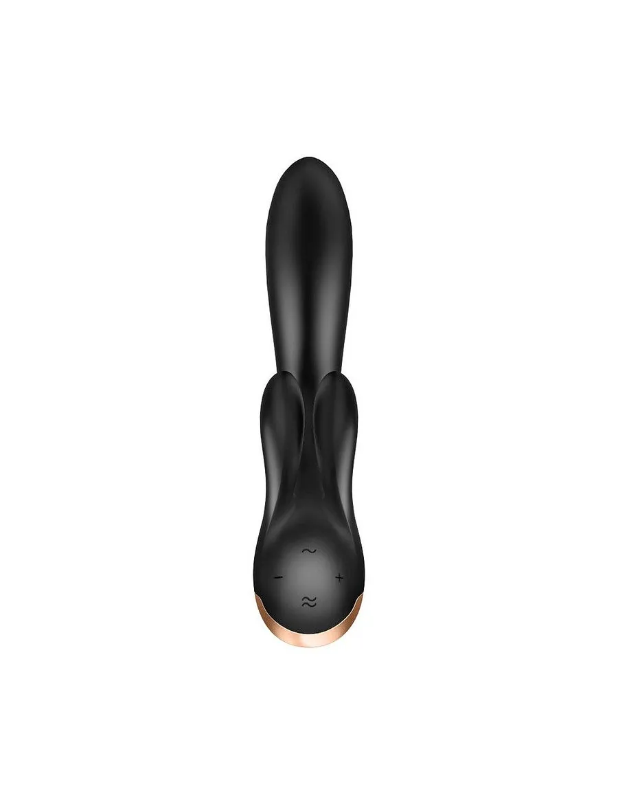 Смарт вібратор-кролик із подвійним відростком Satisfyer Double Flex
