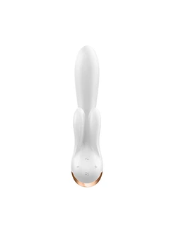 Смарт вібратор-кролик із подвійним відростком Satisfyer Double Flex