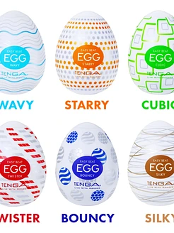 Набір мастурбаторів-яєць Tenga Egg Standard 3 Pack 2 (Twister, Bouncy, Silky)