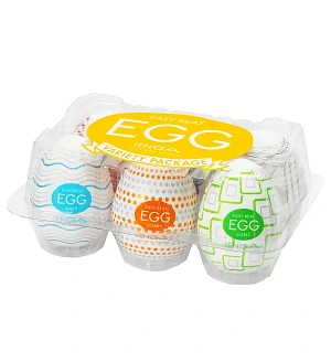 Набір мастурбаторів-яєць Tenga Egg Variety Pack - Standard (6 шт)
