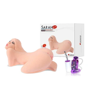 Мастурбатор мінілялька Kokos Sarah 2WayPlus з вібрацією та масажем
