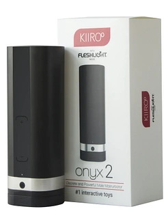 Інтерактивний мастурбатор Kiiroo Onyx 2, 10 стискальних кільця, не треба рухати, теледільдоніка