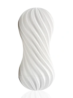 Мастурбатор Tenga Flex Silky White зі змінною інтенсивністю, можна скручувати