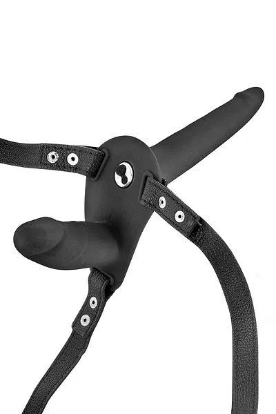 Fetish Tentation Vibrating Strap-On with Double Dildo