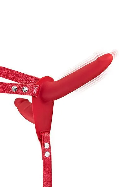 Fetish Tentation Vibrating Strap-On with Double Dildo