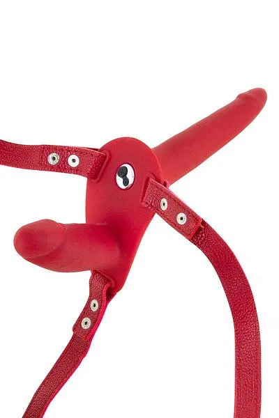 Fetish Tentation Vibrating Strap-On with Double Dildo