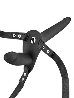 Fetish Tentation Vibrating Strap-On with Double Dildo