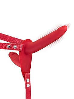 Fetish Tentation Vibrating Strap-On with Double Dildo