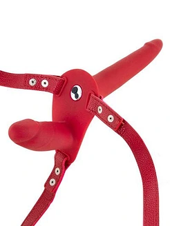 Fetish Tentation Vibrating Strap-On with Double Dildo