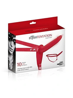 Fetish Tentation Vibrating Strap-On with Dildo