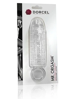 Насадка на член Dorcel Mr. Orgasm з кільцем для мошонки, ультрастимулювальний рельєф