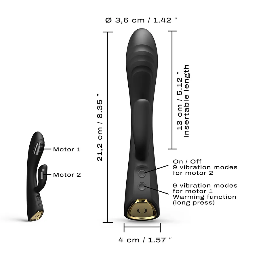 Вібратор-кролик з підігрівом Dorcel FLEXI RABBIT