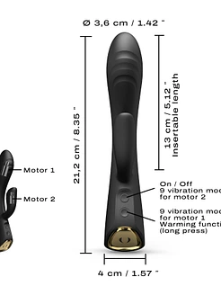 Вібратор-кролик з підігрівом Dorcel FLEXI RABBIT