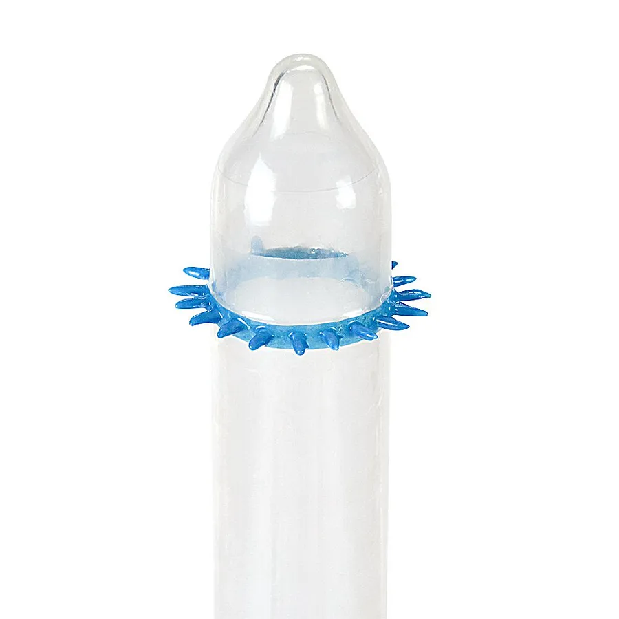 Насадка на член Recare Spike Condom Blue (презерватив з шипами)