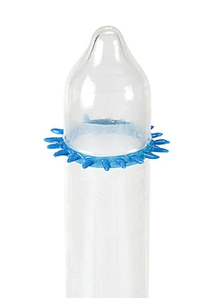 Насадка на член Recare Spike Condom Blue (презерватив з шипами)