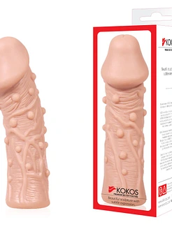Насадка на член Kokos Extreme Sleeve ES.06 розмір M, потовщувальна, стимулювальний рельєф