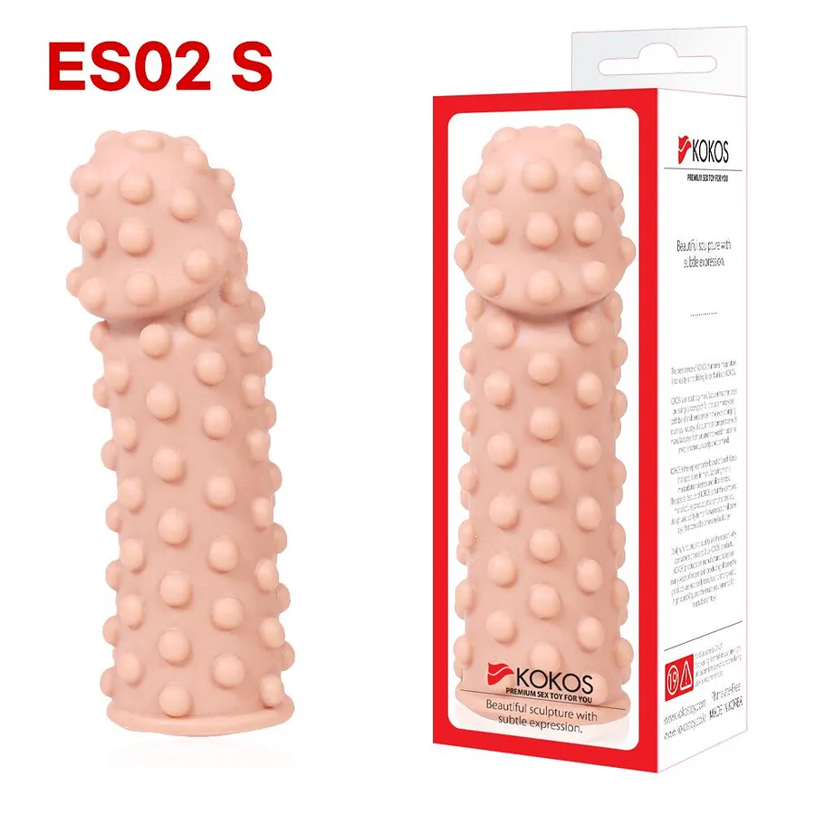 Насадка на член Kokos Extreme Sleeve ES.02 , потовщувальна, стимулюючий рельєф