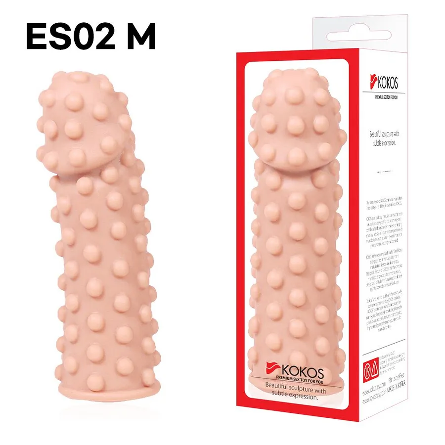 Насадка на член Kokos Extreme Sleeve ES.02 , потовщувальна, стимулюючий рельєф