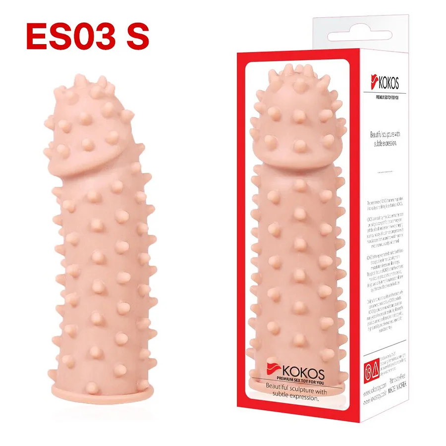 Насадка на член Kokos Extreme Sleeve ES.03 , потовщувальна, стимулюючий рельєф