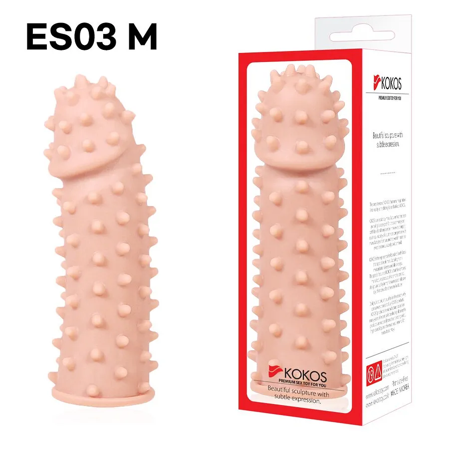 Насадка на член Kokos Extreme Sleeve ES.03 , потовщувальна, стимулюючий рельєф