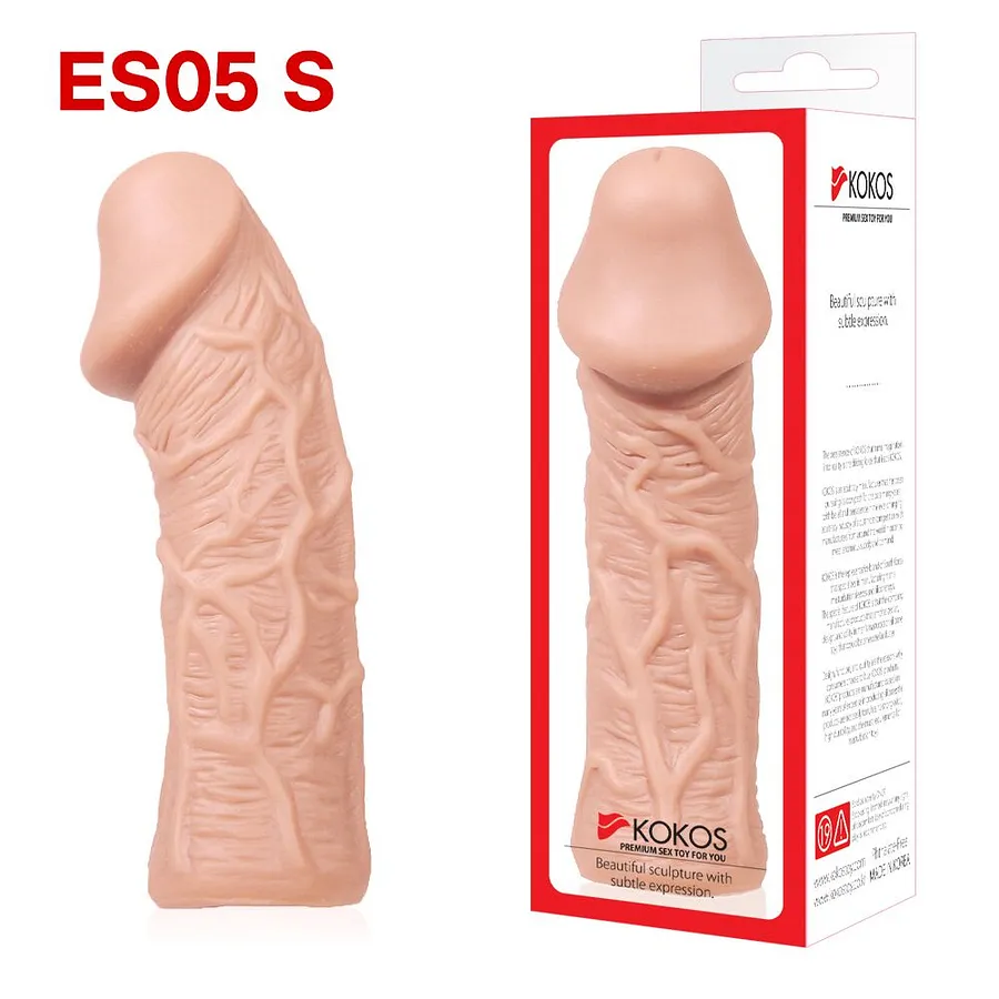 Насадка на член Kokos Extreme Sleeve ES.05 , потовщувальна, стимулюючий рельєф