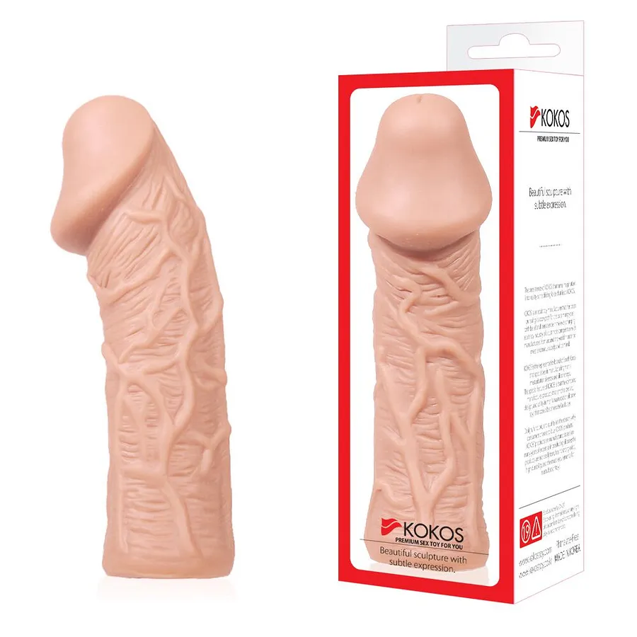 Насадка на член Kokos Extreme Sleeve ES.05 , потовщувальна, стимулюючий рельєф