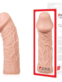 Насадка на член Kokos Extreme Sleeve ES.05 , потовщувальна, стимулюючий рельєф