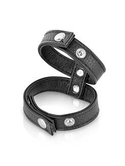 Подвійне ерекційне кільце з обхватом для мошонки Fetish Tentation Double Сockring