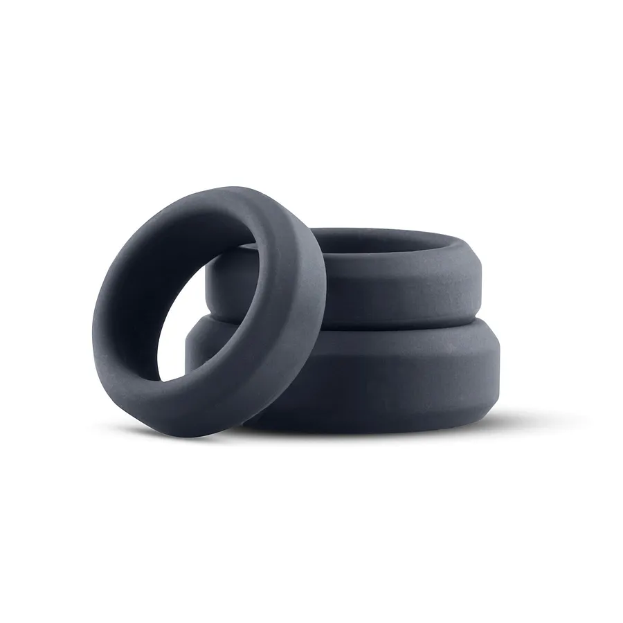 Набір ерекційних кілець Boners 3 Ring kit (flat rings), 3; 3,5 та 4 см