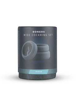 Набір ерекційних кілець Boners 3 Ring kit (flat rings), 3; 3,5 та 4 см
