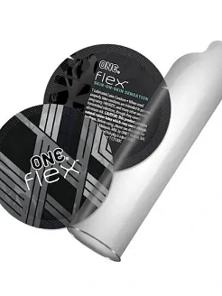 Презервативи ONE Flex Graphene, 3 шт, супертонкі, дуже міцні, картонне паковання