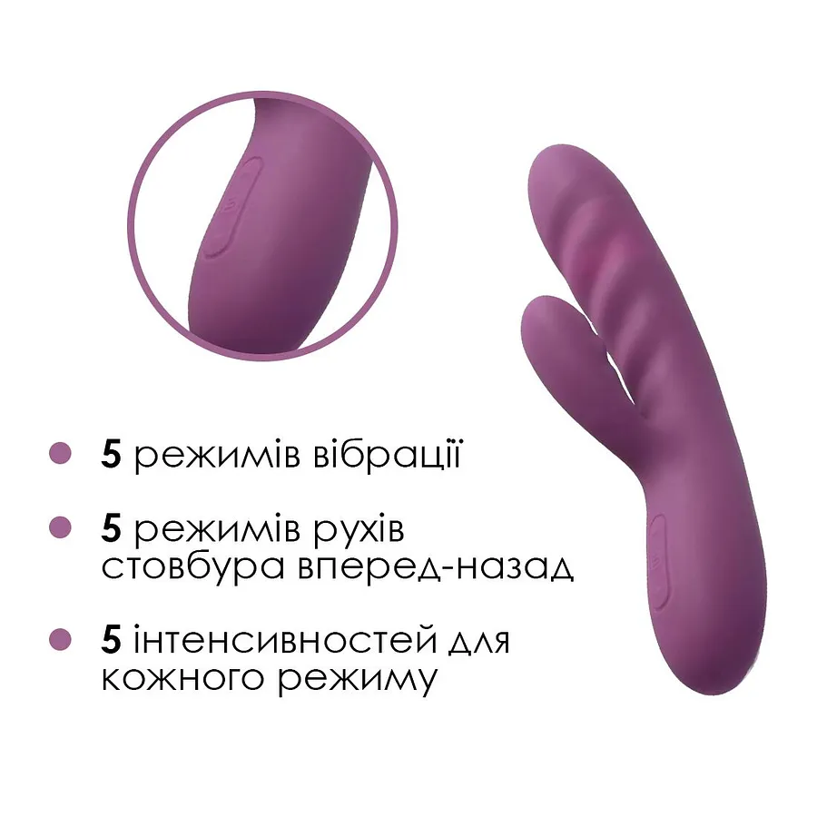 Вібратор-кролик Svakom Avery зі стовбуром