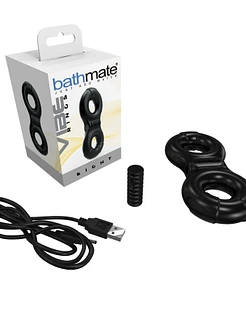 Ерекційне віброкільце Bathmate Vibe Ring Eight, подвійне, для члена і мошонки