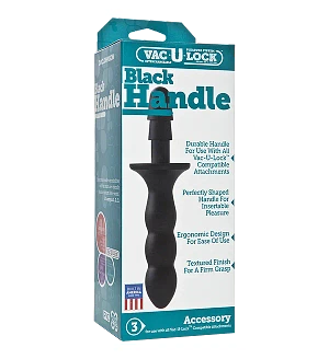 Тримач-руків’я Doc Johnson з кріпленням Vac-U-Lock - Black Handle для іграшок