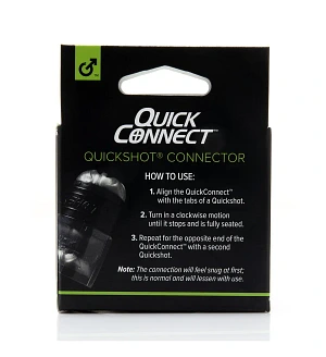 Адаптер Fleshlight Quickshot Quick Connect для з'єднання двох Квікшотов в одну іграшку