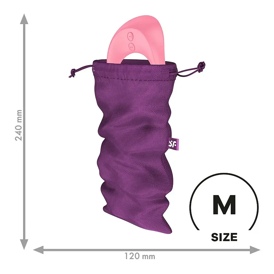 Мішок для секс-іграшок Satisfyer Treasure Bag , чорний, на шнурку