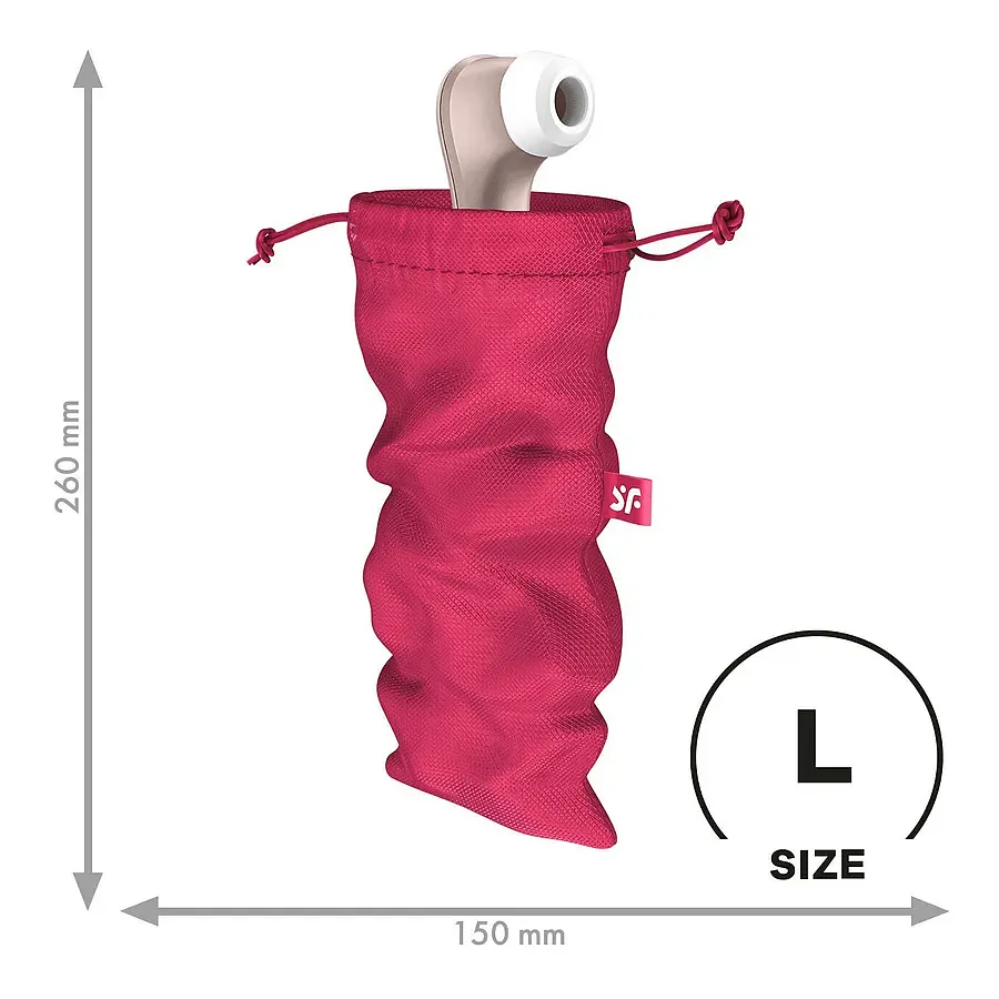 Мішок для секс-іграшок Satisfyer Treasure Bag , чорний, на шнурку