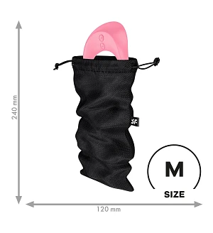 Мішок для секс-іграшок Satisfyer Treasure Bag , чорний, на шнурку