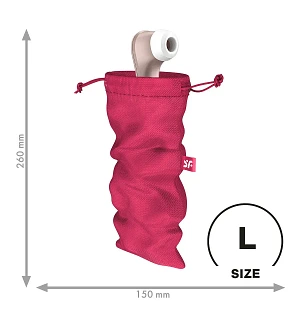 Мішок для секс-іграшок Satisfyer Treasure Bag , чорний, на шнурку