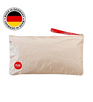 Сумка для секс-іграшок Fun Factory TOYBAG M, золотиста, на блискавці, 25x12 см