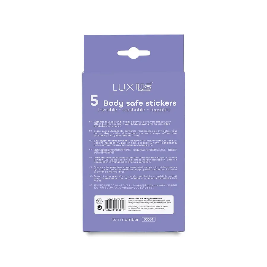 Комплект наліпок для вібратора LuxusHer Kiiroo Luxus Stickers (5 шт)