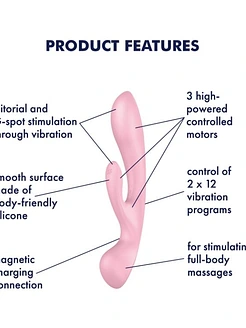 Двосторонній вібратор-кролик Satisfyer Triple Oh