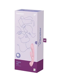 Двосторонній вібратор-кролик Satisfyer Triple Oh