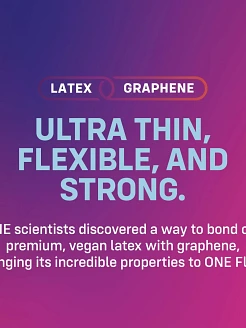 Презервативи ONE Flex Graphene, 10 шт, супертонкі, дуже міцні, подарункове паковання-тубус