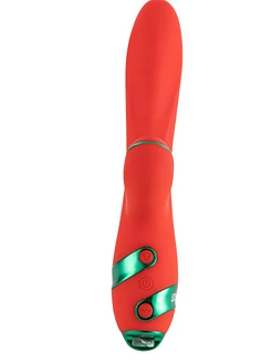 Вібратор-кролик з пульсацією та флогером LOCKINK SEVANDA Whip Vibrating Massage Wand