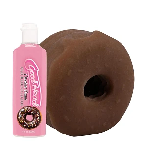 Набір для мінету Doc Johnson GoodHead Chocolate Donut Blowjob Set